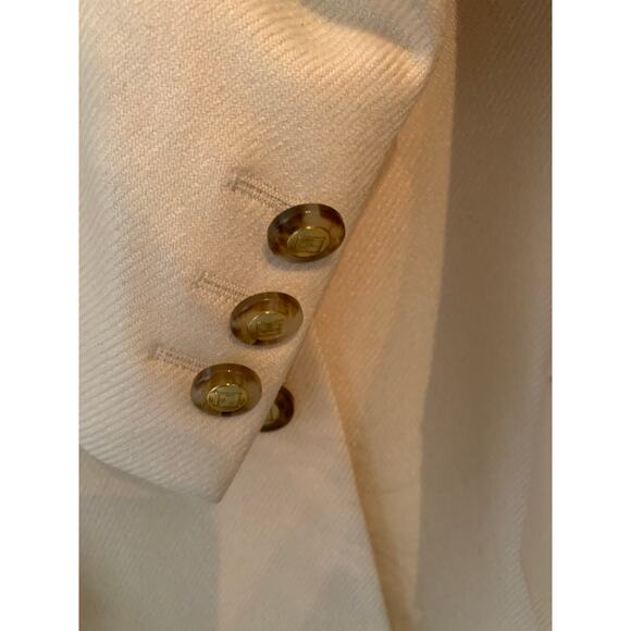 Escada Margaretha Ley 2 pc Blazer and tank size 38 Cream gold button - Picture 8 of 16